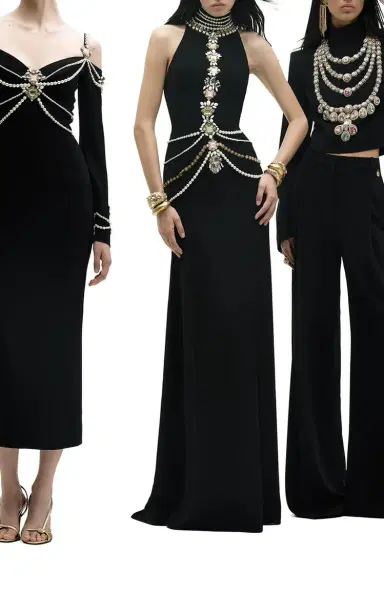 Zuhair Murad Off-Shoulder Maharaja Embroidered Cady Midi Dress | Thumbnail 2 Zuhair Murad Off-Shoulder Maharaja Embroidered Cady Midi Dress | Thumbnail 2