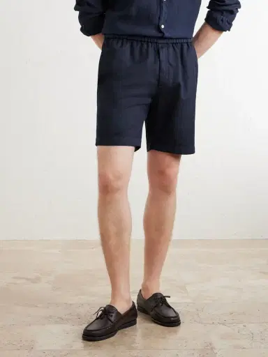 Boglioli Straight-Leg Stretch Cotton and Linen-Blend Shorts - Men | Thumbnail 3 Boglioli Straight-Leg Stretch Cotton and Linen-Blend Shorts - Men | Thumbnail 3