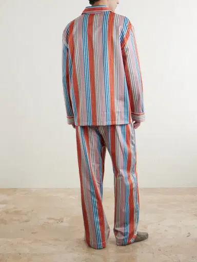 Derek Rose Wellington 61 Striped Cotton Pyjama Set - Men | Thumbnail 4 Derek Rose Wellington 61 Striped Cotton Pyjama Set - Men | Thumbnail 4