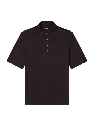 Zegna Oasi Linen Polo Shirt - Men | Thumbnail 1 Zegna Oasi Linen Polo Shirt - Men | Thumbnail 1