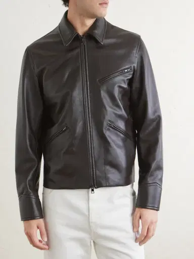 J. Mueser Racer Leather Jacket - Men | Thumbnail 3 J. Mueser Racer Leather Jacket - Men | Thumbnail 3