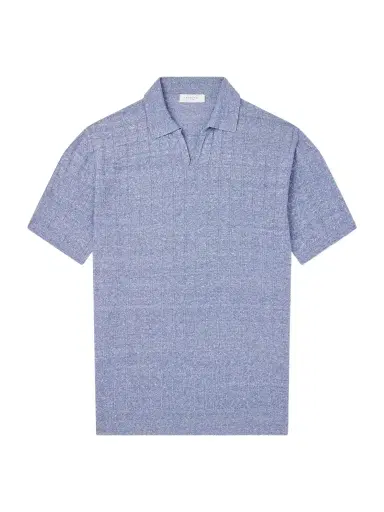 Boglioli Ribbed Linen and Cotton-Blend Polo Shirt - Men | Thumbnail 1 Boglioli Ribbed Linen and Cotton-Blend Polo Shirt - Men | Thumbnail 1