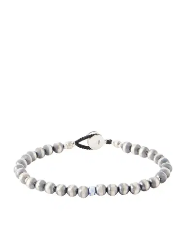 Mikia Circle5 Sterling Silver Multi-Stone Beaded Bracelet - Men | Thumbnail 1 Mikia Circle5 Sterling Silver Multi-Stone Beaded Bracelet - Men | Thumbnail 1