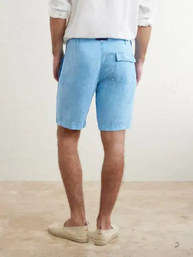 Vilebrequin Straight-Leg Garment-Dyed Linen Shorts - Men | Thumbnail 4 Vilebrequin Straight-Leg Garment-Dyed Linen Shorts - Men | Thumbnail 4