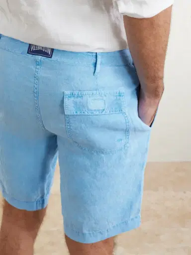 Vilebrequin Straight-Leg Garment-Dyed Linen Shorts - Men | Thumbnail 5 Vilebrequin Straight-Leg Garment-Dyed Linen Shorts - Men | Thumbnail 5