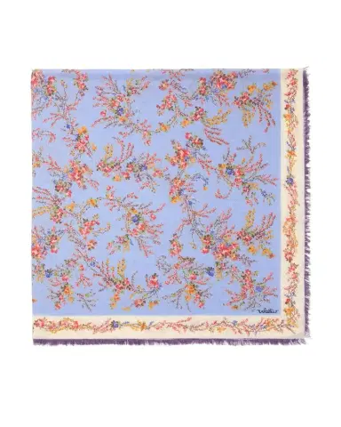 Valentino Garavani Floral-Print Fringed Cashmere-Silk Shawl | Thumbnail 1 Valentino Garavani Floral-Print Fringed Cashmere-Silk Shawl | Thumbnail 1