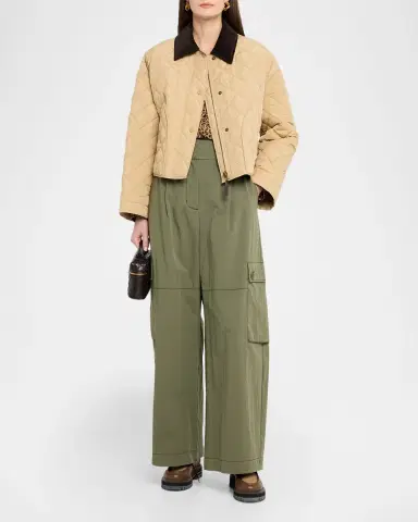 Weekend Max Mara Quilted Corduroy-Collar Jacket | Thumbnail 2 Weekend Max Mara Quilted Corduroy-Collar Jacket | Thumbnail 2