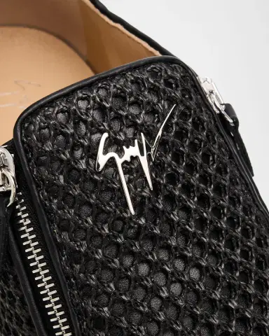 Giuseppe Zanotti Men 's Mesh & Leather Double-Zip Sneakers | Thumbnail 2 Giuseppe Zanotti Men 's Mesh & Leather Double-Zip Sneakers | Thumbnail 2