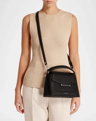 Strathberry Mosaic Flap Leather Top Handle Bag | Thumbnail 2 Strathberry Mosaic Flap Leather Top Handle Bag | Thumbnail 2