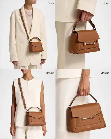 Strathberry Mosaic Flap Leather Top Handle Bag | Thumbnail 7 Strathberry Mosaic Flap Leather Top Handle Bag | Thumbnail 7