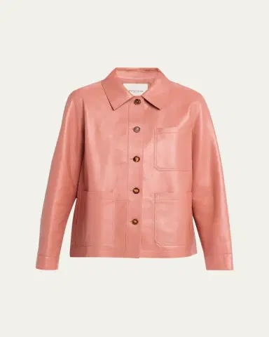 Lafayette 148 New York Button-Down Nappa Leather Jacket | Thumbnail 5 Lafayette 148 New York Button-Down Nappa Leather Jacket | Thumbnail 5