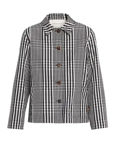 Lafayette 148 New York Gingham-Print Cotton Jacket | Thumbnail 1 Lafayette 148 New York Gingham-Print Cotton Jacket | Thumbnail 1