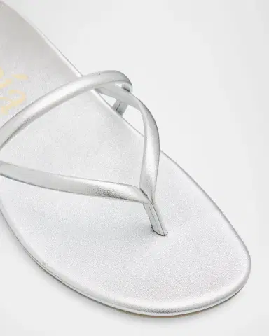 Pedro Garcia Belany Metallic Leather Flat Slide Sandals | Thumbnail 4 Pedro Garcia Belany Metallic Leather Flat Slide Sandals | Thumbnail 4