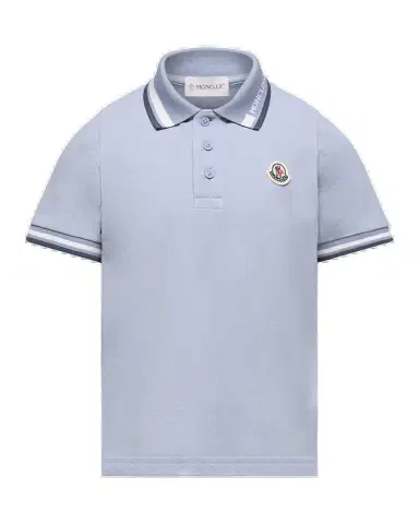 Moncler Boy's Stretch Cotton Pique Polo Shirt, Size 8-10 | Thumbnail 2 Moncler Boy's Stretch Cotton Pique Polo Shirt, Size 8-10 | Thumbnail 2