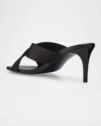 Pedro Garcia 60mm Idona Embellished Satin Crisscross Mules | Thumbnail 4 Pedro Garcia 60mm Idona Embellished Satin Crisscross Mules | Thumbnail 4