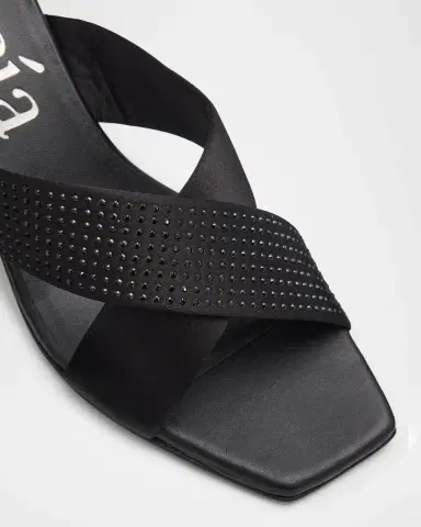 Pedro Garcia 60mm Idona Embellished Satin Crisscross Mules | Thumbnail 5 Pedro Garcia 60mm Idona Embellished Satin Crisscross Mules | Thumbnail 5