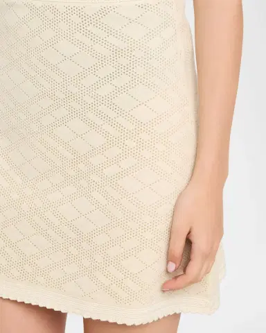 Burberry Check Pointelle Knit Mini Skirt | Thumbnail 5 Burberry Check Pointelle Knit Mini Skirt | Thumbnail 5