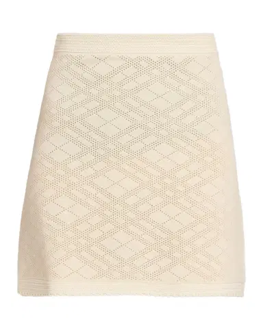 Burberry Check Pointelle Knit Mini Skirt | Thumbnail 1 Burberry Check Pointelle Knit Mini Skirt | Thumbnail 1