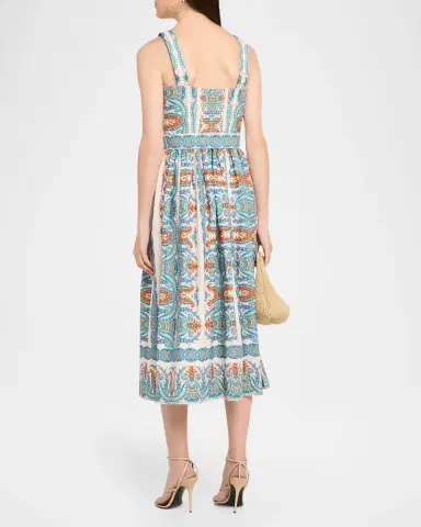 Cara Cara Julie Belted Poplin Midi Dress | Thumbnail 3 Cara Cara Julie Belted Poplin Midi Dress | Thumbnail 3