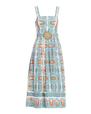 Cara Cara Julie Belted Poplin Midi Dress | Thumbnail 1 Cara Cara Julie Belted Poplin Midi Dress | Thumbnail 1