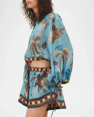 ALÉMAIS Georgie Tropical Crop Top | Thumbnail 4 ALÉMAIS Georgie Tropical Crop Top | Thumbnail 4