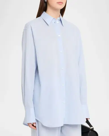 Toteme Garderob Oversized Linen-Cotton Shirt | Thumbnail 4 Toteme Garderob Oversized Linen-Cotton Shirt | Thumbnail 4