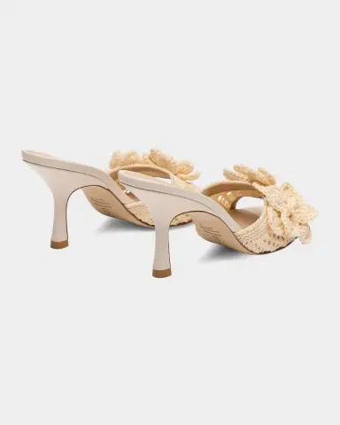 Stuart Weitzman 85mm Lotus Crochet Slide Sandals | Thumbnail 2 Stuart Weitzman 85mm Lotus Crochet Slide Sandals | Thumbnail 2