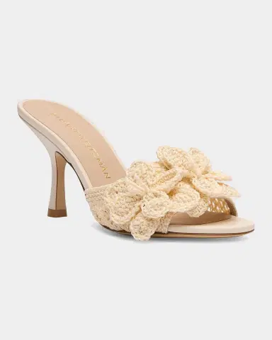 Stuart Weitzman 85mm Lotus Crochet Slide Sandals | Thumbnail 4 Stuart Weitzman 85mm Lotus Crochet Slide Sandals | Thumbnail 4