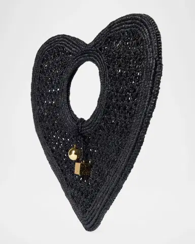 Jacquemus The Spiaggia Coeur Woven Heart Top-Handle Bag | Thumbnail 2 Jacquemus The Spiaggia Coeur Woven Heart Top-Handle Bag | Thumbnail 2