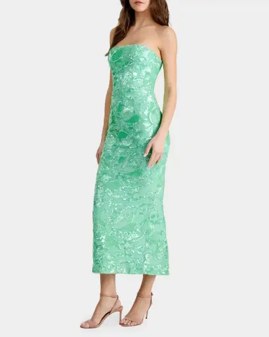 HELSI Leslie Strapless Sequin Column Gown | Thumbnail 3 HELSI Leslie Strapless Sequin Column Gown | Thumbnail 3