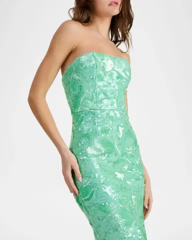 HELSI Leslie Strapless Sequin Column Gown | Thumbnail 4 HELSI Leslie Strapless Sequin Column Gown | Thumbnail 4