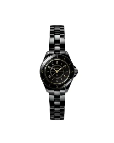 CHANEL J12 GOLDEN BLACK WATCH, 28 MM | Thumbnail 1 CHANEL J12 GOLDEN BLACK WATCH, 28 MM | Thumbnail 1