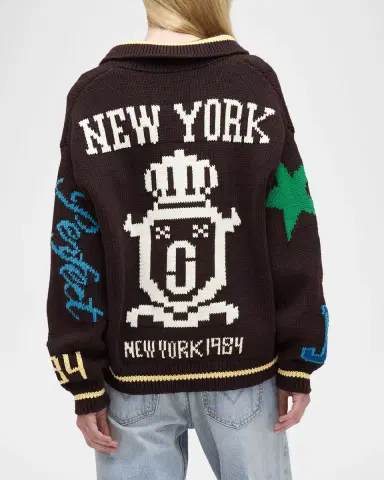 Marc Jacobs Varsity Knit Polo Sweater | Thumbnail 3 Marc Jacobs Varsity Knit Polo Sweater | Thumbnail 3