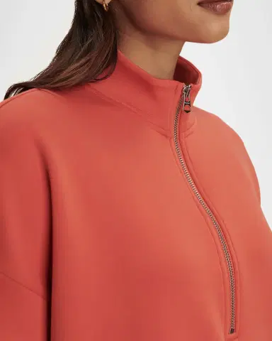 Varley Ritchie Short-Sleeve Half-Zip Sweatshirt | Thumbnail 5 Varley Ritchie Short-Sleeve Half-Zip Sweatshirt | Thumbnail 5