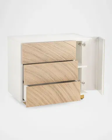 John-Richard Collection x Carol Benson-Cobb Province 3-Drawer Nightstand, Right | Thumbnail 2 John-Richard Collection x Carol Benson-Cobb Province 3-Drawer Nightstand, Right | Thumbnail 2