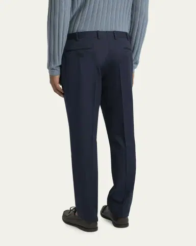 Homme Plissé Issey Miyake Men's Poplin Straight Leg Trousers | Thumbnail 3 Homme Plissé Issey Miyake Men's Poplin Straight Leg Trousers | Thumbnail 3