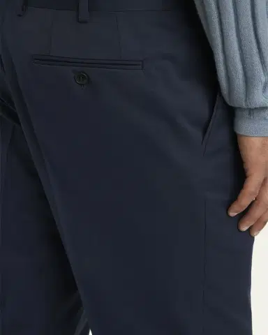Homme Plissé Issey Miyake Men's Poplin Straight Leg Trousers | Thumbnail 5 Homme Plissé Issey Miyake Men's Poplin Straight Leg Trousers | Thumbnail 5