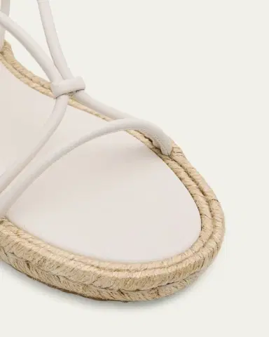 Gianvito Rossi Leather Flat Espadrille Sandals | Thumbnail 5 Gianvito Rossi Leather Flat Espadrille Sandals | Thumbnail 5