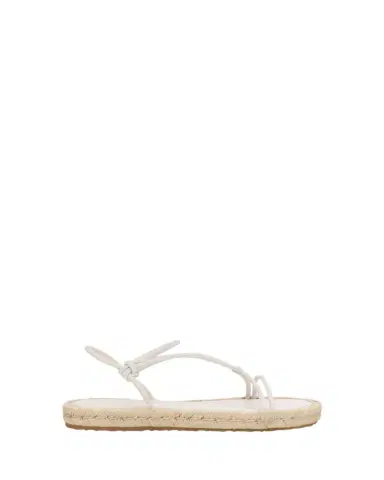 Gianvito Rossi Leather Flat Espadrille Sandals | Thumbnail 1 Gianvito Rossi Leather Flat Espadrille Sandals | Thumbnail 1