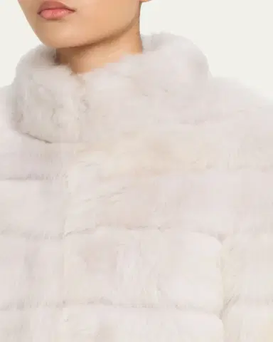 Gorski Lamb Shearling 3/4-Sleeve Crop Coat | Thumbnail 5 Gorski Lamb Shearling 3/4-Sleeve Crop Coat | Thumbnail 5