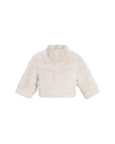 Gorski Lamb Shearling 3/4-Sleeve Crop Coat | Thumbnail 1 Gorski Lamb Shearling 3/4-Sleeve Crop Coat | Thumbnail 1