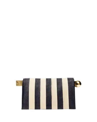 Jacquemus The Rond Carré Stripe Clutch | Thumbnail 1 Jacquemus The Rond Carré Stripe Clutch | Thumbnail 1
