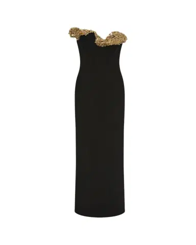 Rachel Gilbert Lucca Sequin Sculpture Strapless Column Gown | Thumbnail 1 Rachel Gilbert Lucca Sequin Sculpture Strapless Column Gown | Thumbnail 1