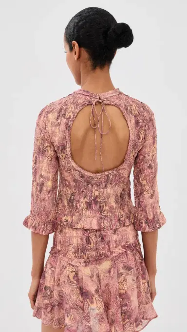 Isabel Marant Carola Silk Top Pink | Thumbnail 3 Isabel Marant Carola Silk Top Pink | Thumbnail 3