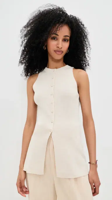 ALIGNE Talullah Knitted Vest Oatmeal | Thumbnail 2 ALIGNE Talullah Knitted Vest Oatmeal | Thumbnail 2