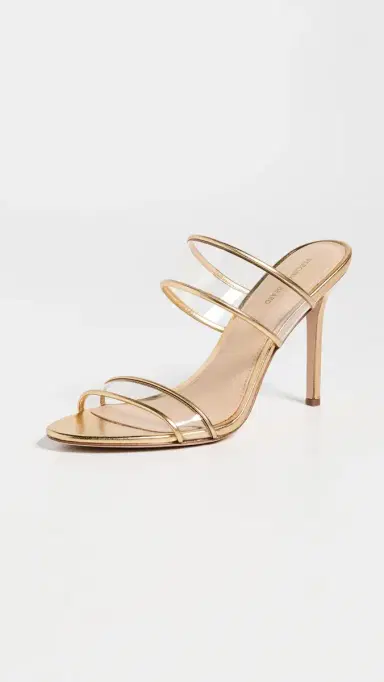 Veronica Beard Asha Piping Sandals Clear/Pale Gold | Thumbnail 2 Veronica Beard Asha Piping Sandals Clear/Pale Gold | Thumbnail 2