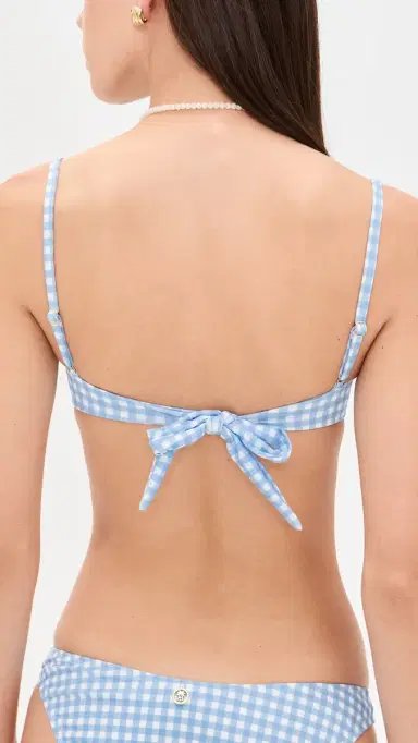 Bananhot Esme Bikini Top Light Blue Gingham | Thumbnail 3 Bananhot Esme Bikini Top Light Blue Gingham | Thumbnail 3