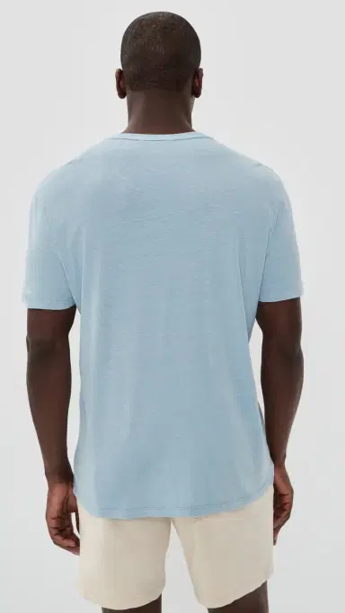 Marine Layer Relaxed Hemp Cotton Tee Soft Chambray L | Thumbnail 3 Marine Layer Relaxed Hemp Cotton Tee Soft Chambray L | Thumbnail 3