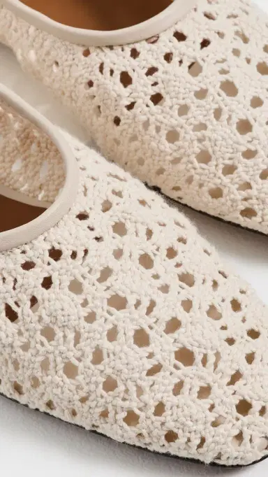 Madewell The Mylie Glove Flats In Crochet Vintage Khaki | Thumbnail 6 Madewell The Mylie Glove Flats In Crochet Vintage Khaki | Thumbnail 6