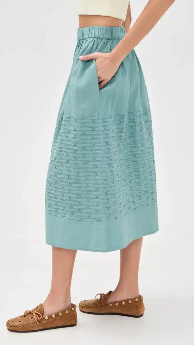 Sea Violet Ramie Skirt Blue | Thumbnail 4 Sea Violet Ramie Skirt Blue | Thumbnail 4